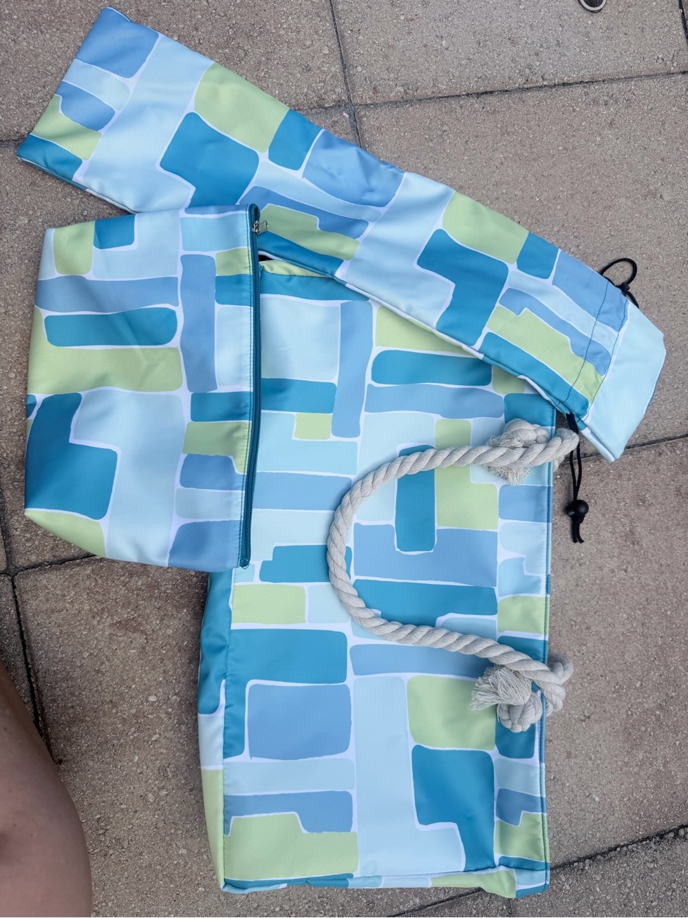 Mahjong Storage Tote Bag for Mat, Tiles, & Racks (not included)